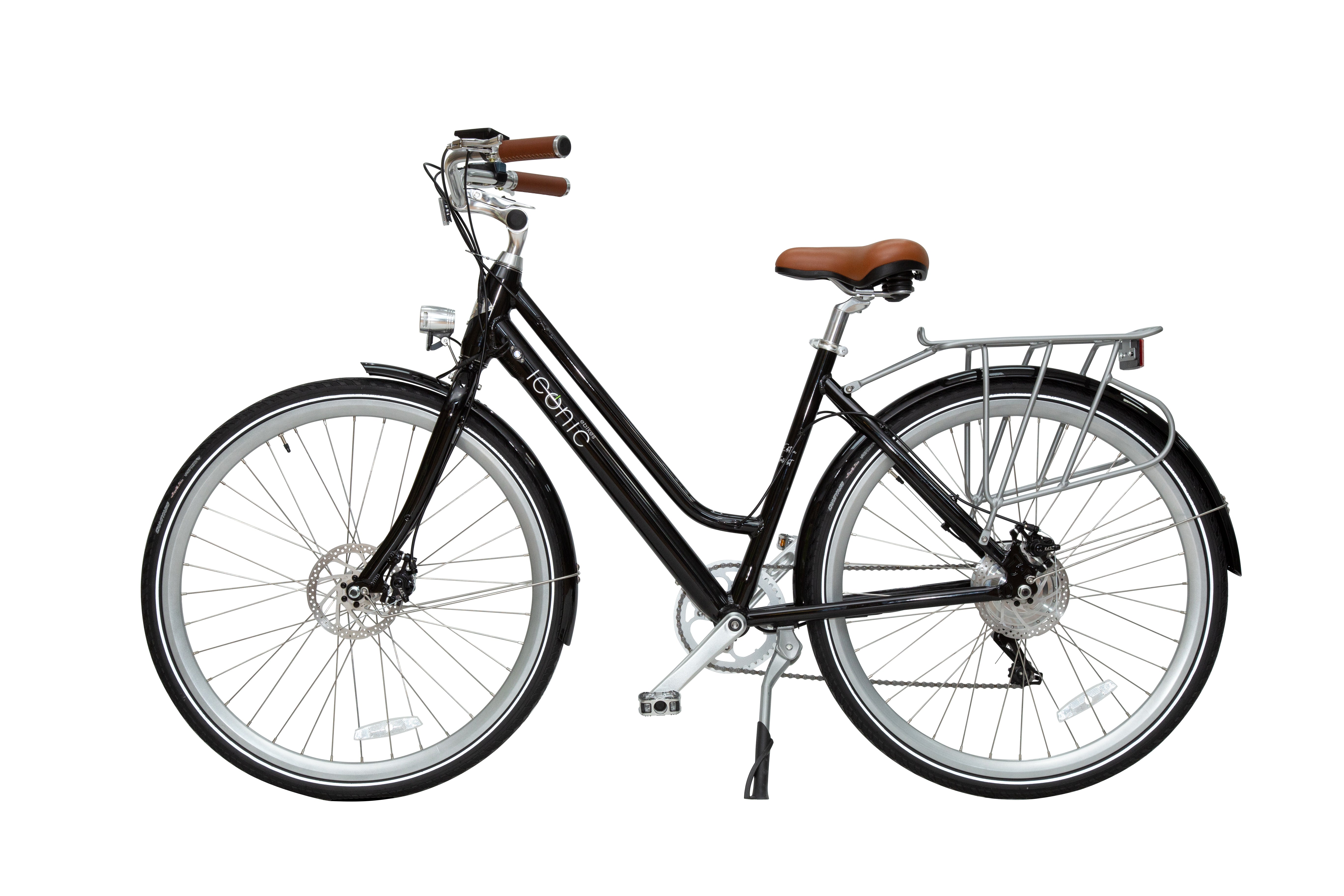 Iconic electric ebike ultralight black left side view