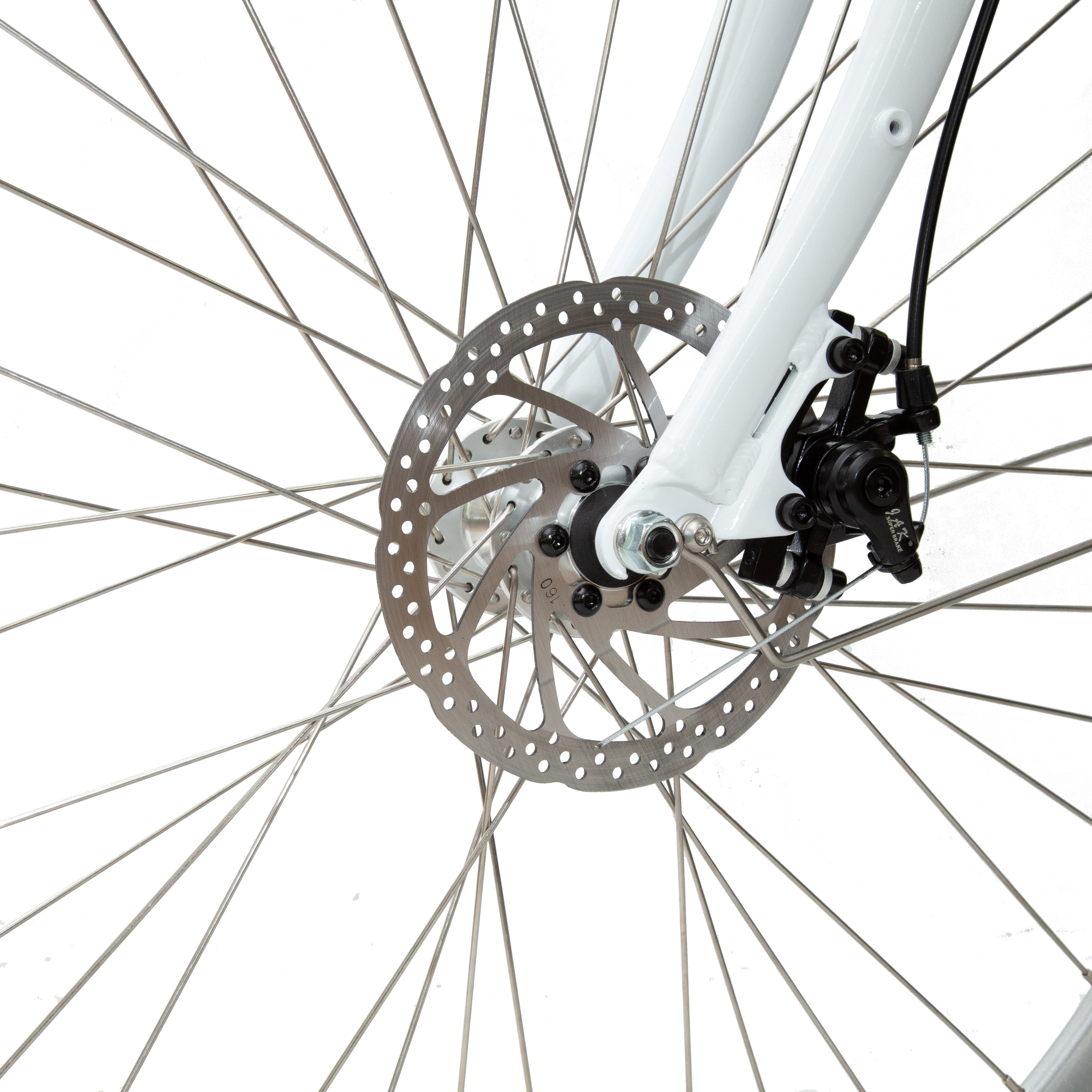 Iconic electric ebike ultralight front brake view