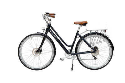 Iconic electric ebike ultralight blue left side view
