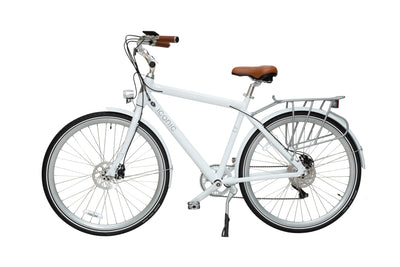 Iconic electric ebike ultralight white left side view